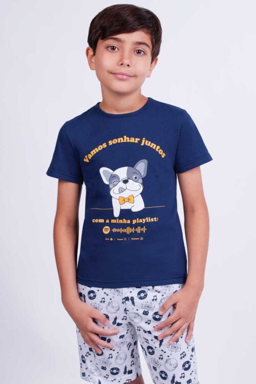 PIJAMA MASCULINA FAMILIA PLAYLIST