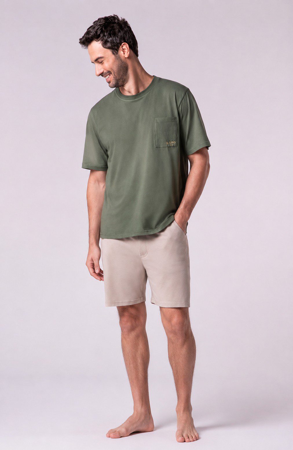 LUPO Men’s Lightweight Short Pajama Set - Imagen 7