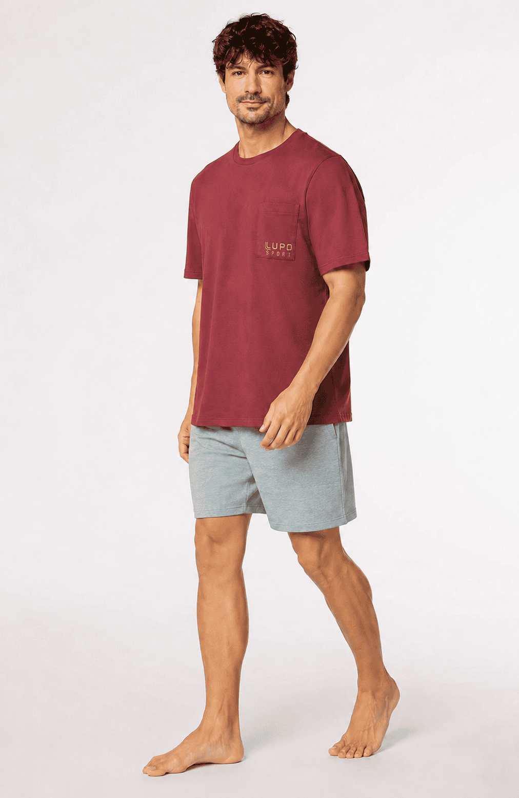 LUPO Men’s Lightweight Short Pajama Set - Imagen 14