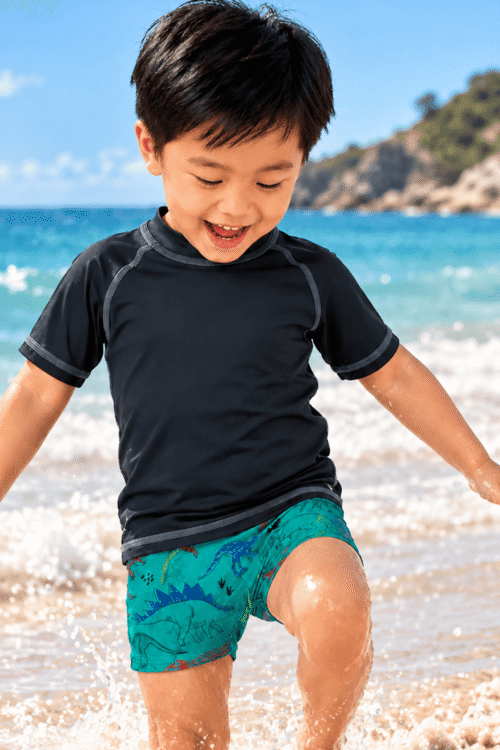 LUPO Kids Printed Swim Trunks