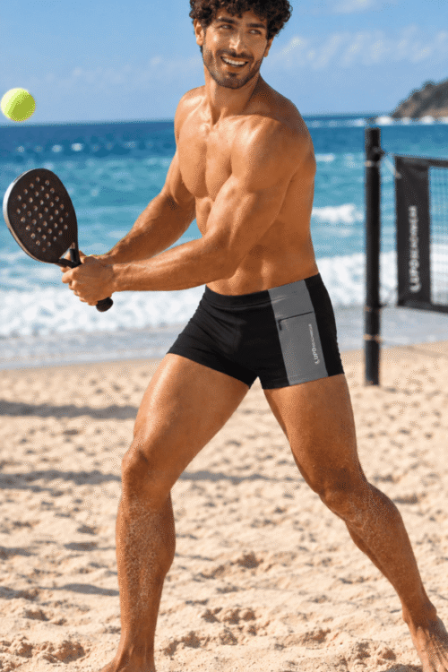 LUPO Boxer Swim Shorts with Pocket