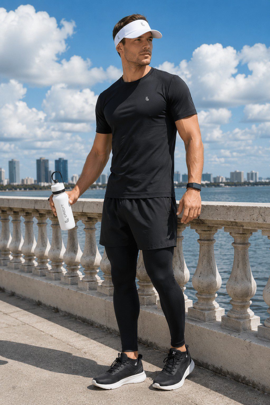 LUPO Men’s X-Run High Compression Leggings