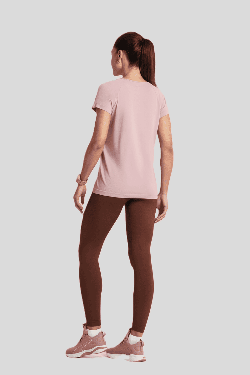 LUPO Women’s Seamless Comfort V-Neck T-Shirt - Image 3