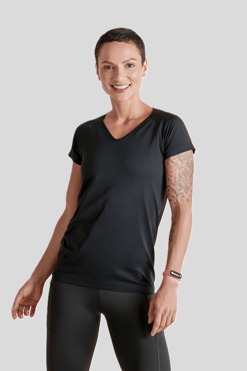 LUPO Women’s Seamless Comfort V-Neck T-Shirt - Image 9