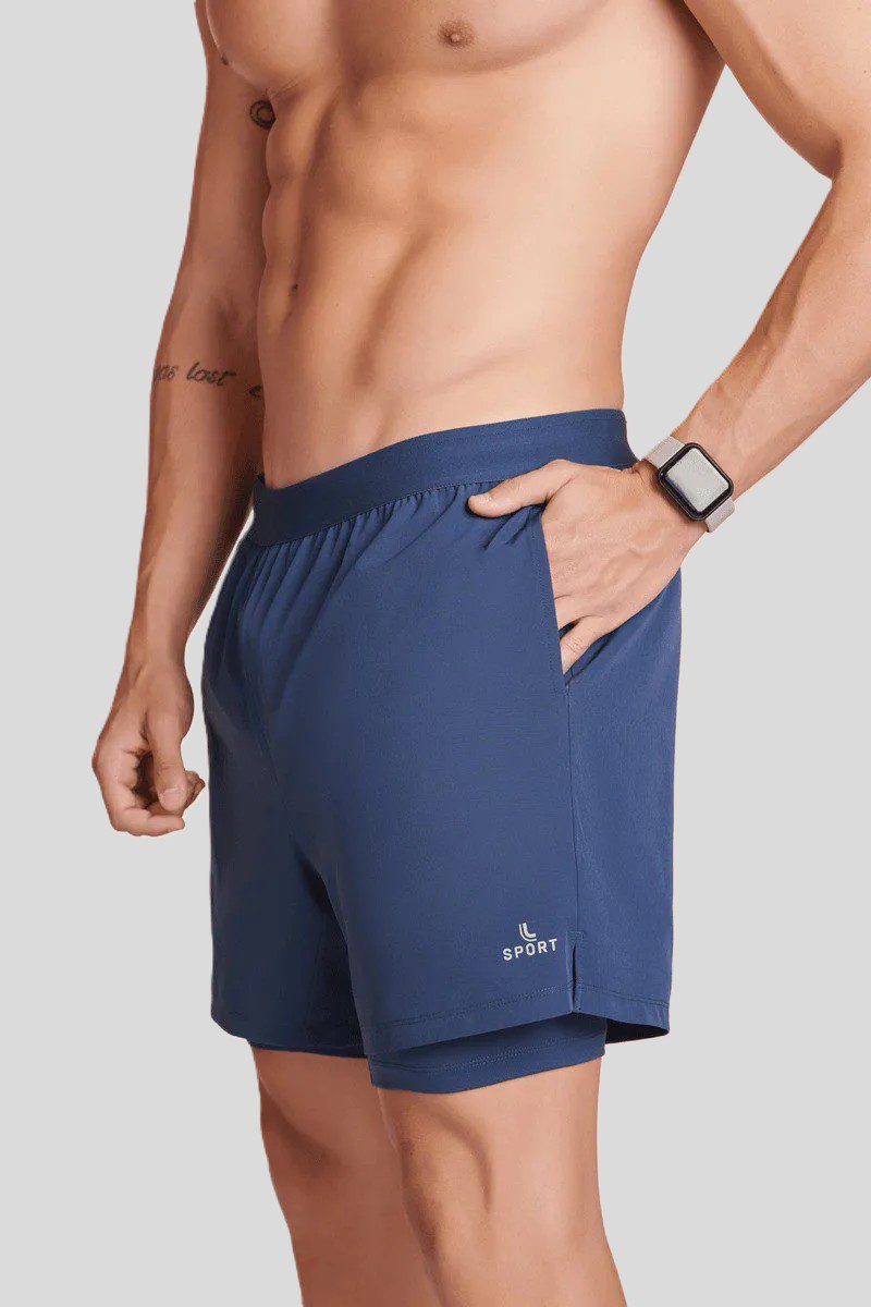 LUPO Men's Double-Layer Shorts - Image 13