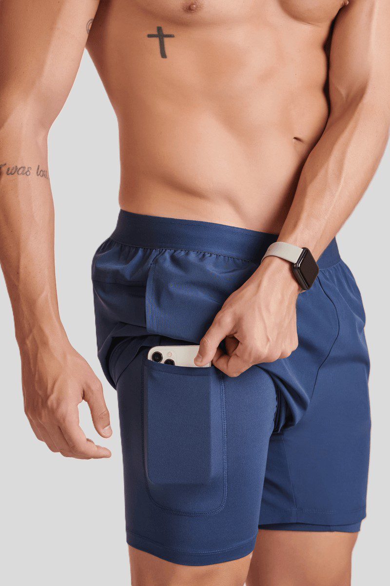 LUPO Men's Double-Layer Shorts - Image 8