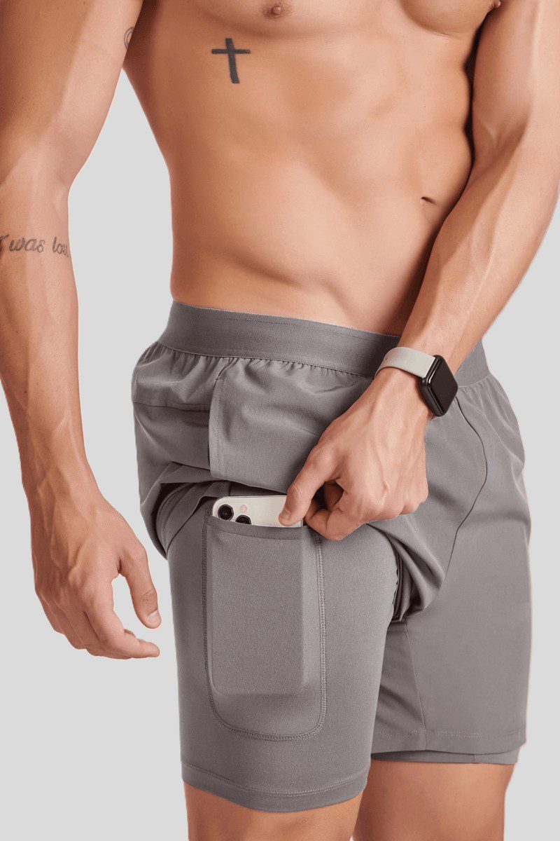 LUPO Men's Double-Layer Shorts - Image 12