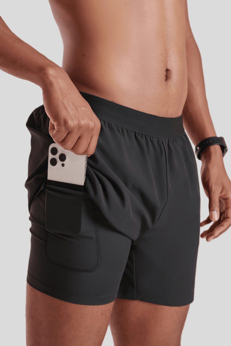 LUPO Men's Double-Layer Shorts - Image 5