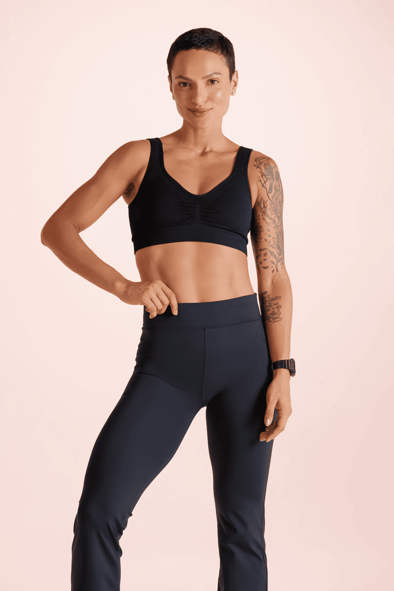 LUPO Women's Ribbed Essential Sports Bra - Imagen 7