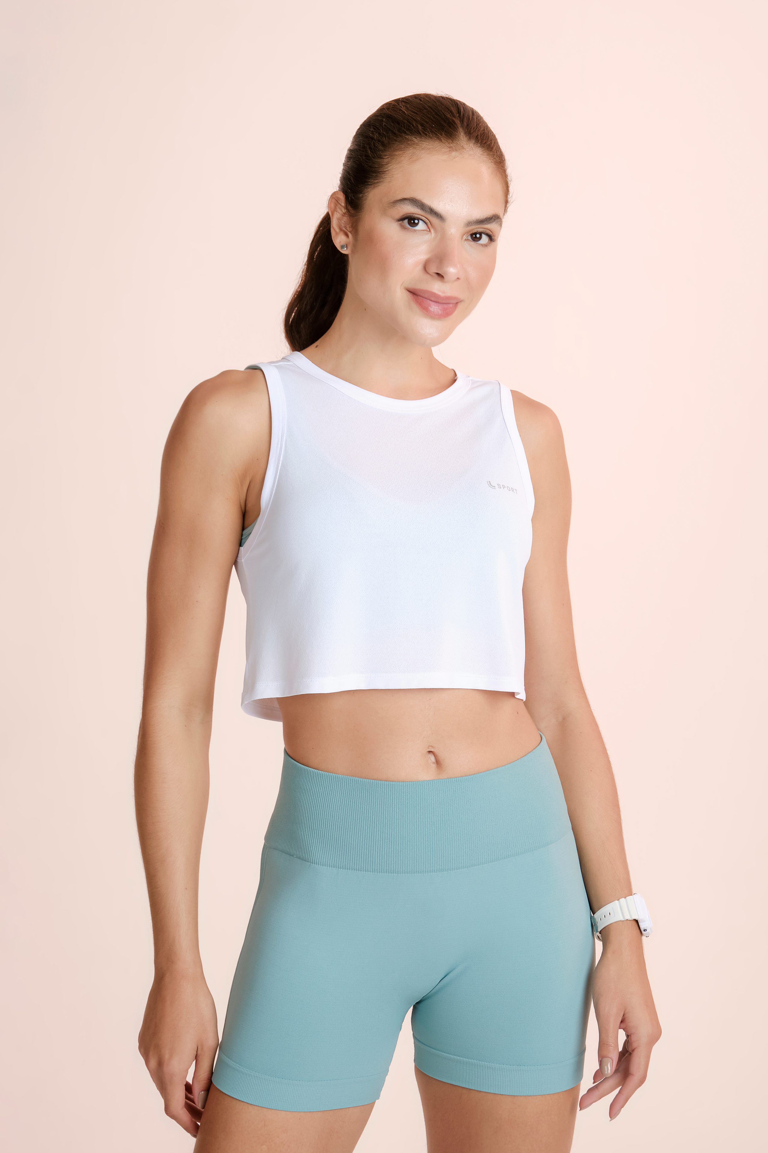 LUPO Sport Women’s Dry Cropped Tank Top - Imagen 3
