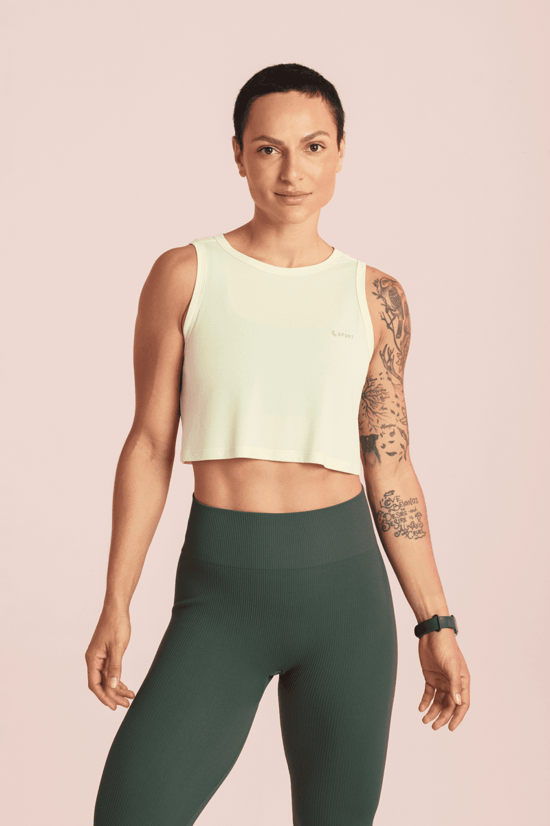 LUPO Sport Women’s Dry Cropped Tank Top - Imagen 14