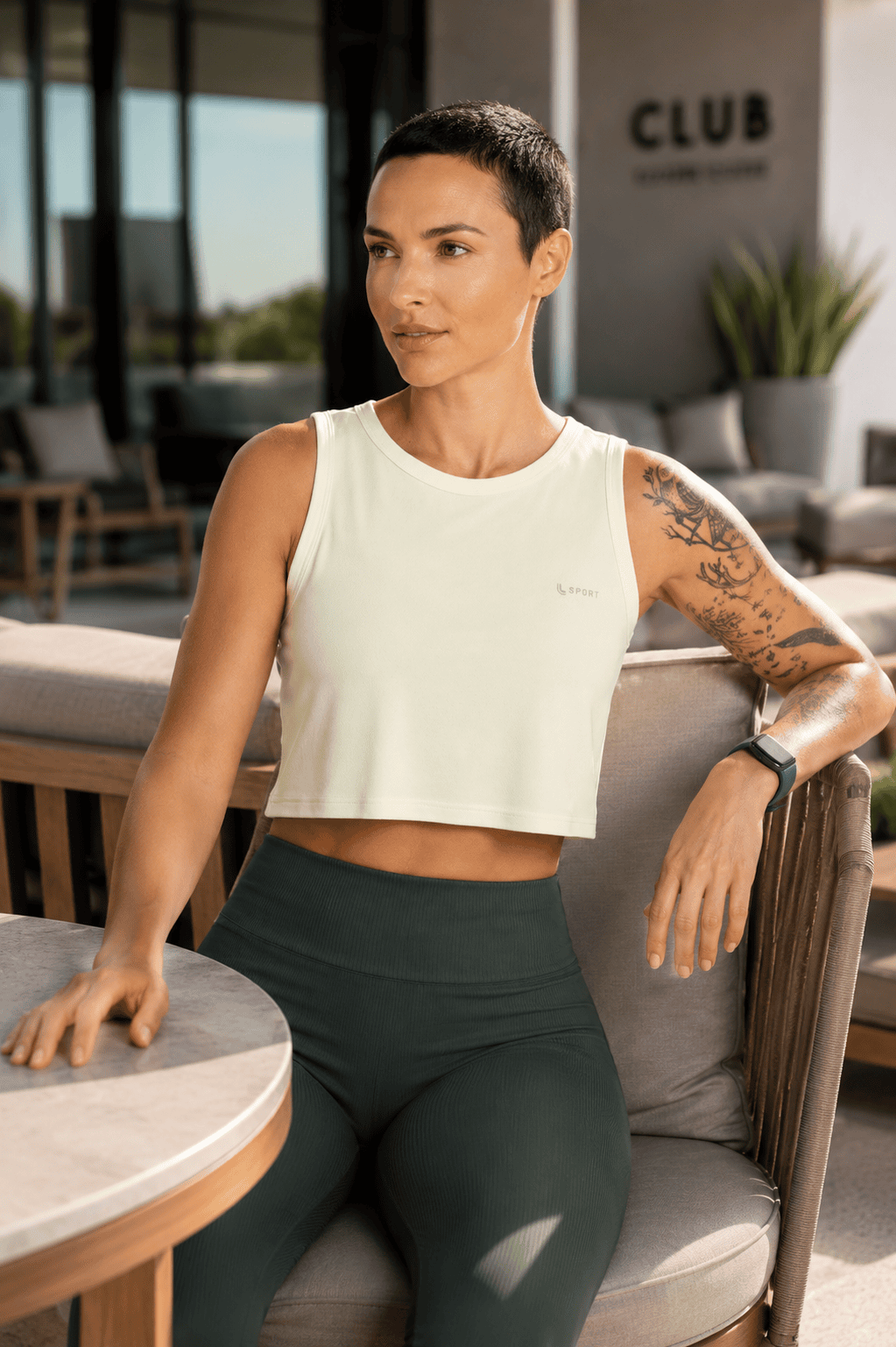 LUPO Sport Women’s Dry Cropped Tank Top