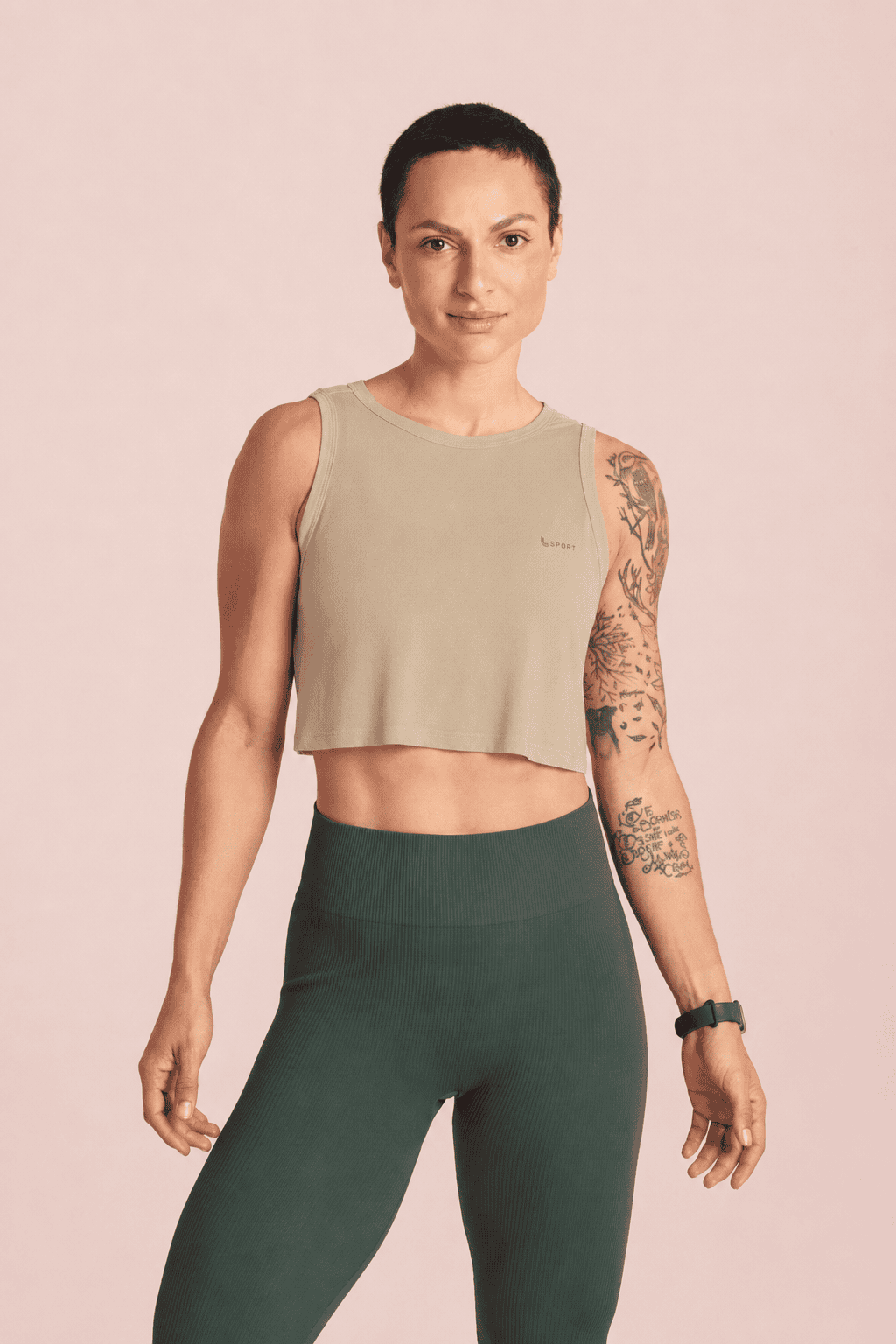 LUPO Sport Women’s Dry Cropped Tank Top - Imagen 20